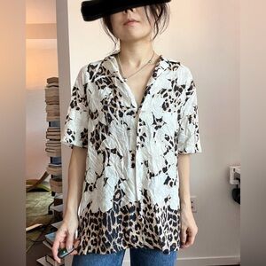 All saints leopard flower print top 🐆🌼